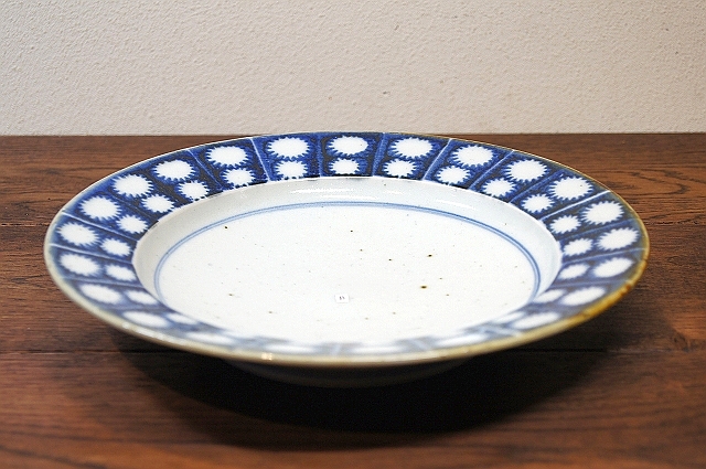 7寸リム皿　（オナモミA）  