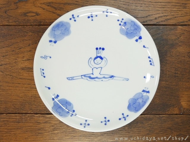 5寸皿（バレリーナ白）