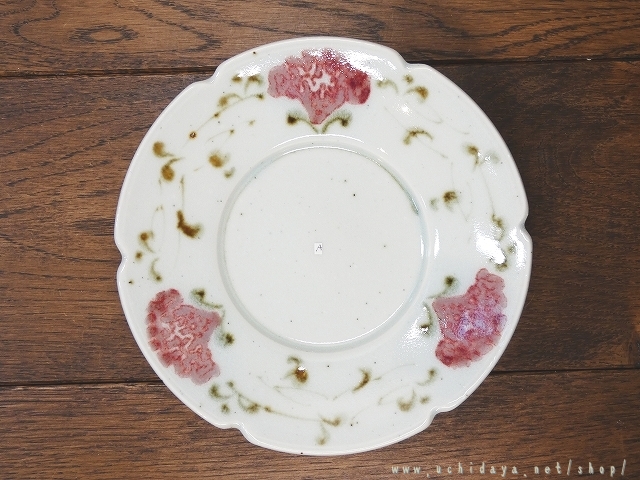 5寸輪花皿　（花鉄唐草A）   