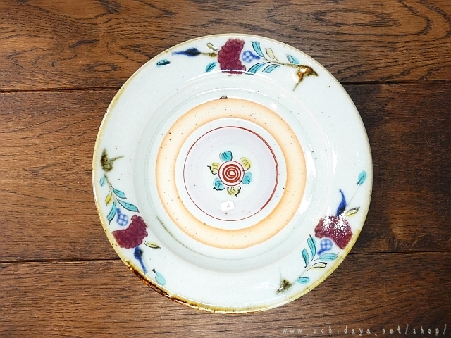 6寸リム皿　（加彩花A）