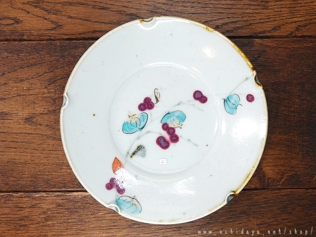 砥部焼 おしゃれ「輪花鉢（中）」りんか 輪花形 大鉢 窯元 tsuneoka ceramics tsuneoka-202        