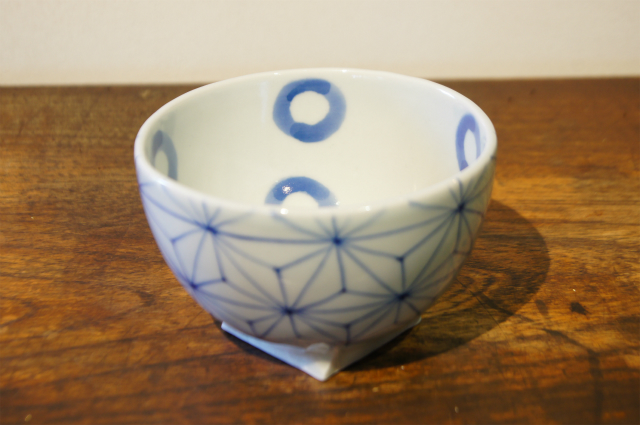 砥部焼　スギウラ工房　茶碗　麻